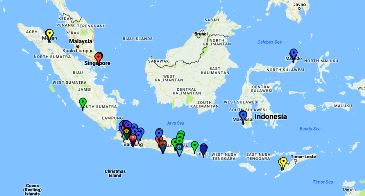 Lokasi dan Peta (Google Map) Program Perkuliahan Pegawai Nomor
